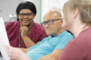 Patient with Case Management Services team from Horizon Adult Health Care in Kentucky